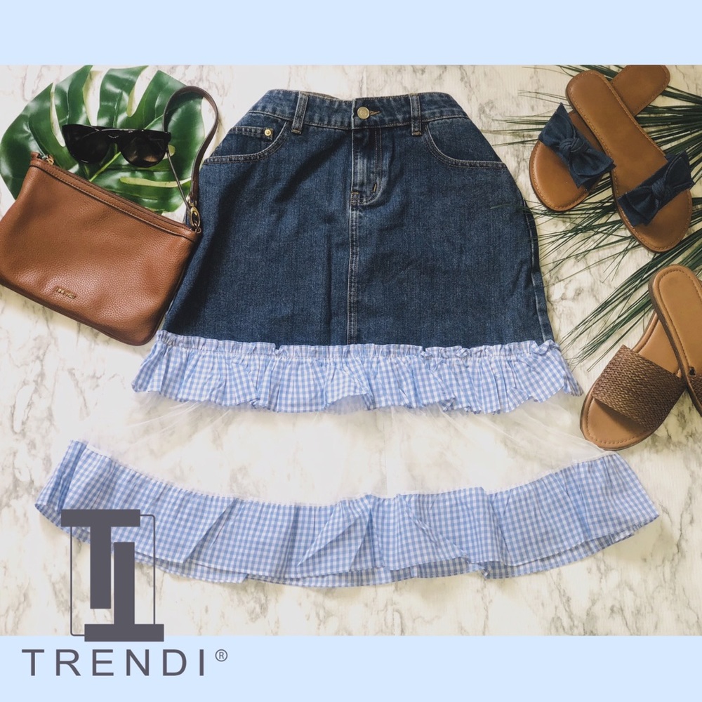 ITEM NAME : Blue Denim Skirt